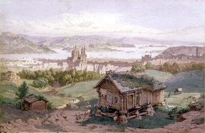 Vista da Christiania de Carl Friedrich Heinrich Werner