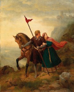 Walther e Hildegund Fugindo, 1841.