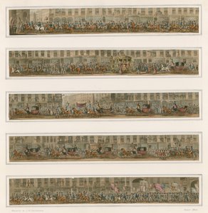 Desfile do Lord Mayor, por volta de 1824