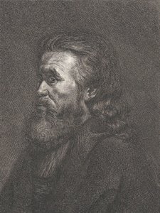 Retrato de um velho com barba, ca. 1767-1807. de Carl Gottlieb Rasp