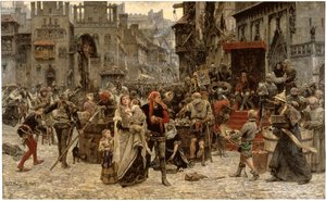 Valdemar Atterdag segurando Visby para resgate, 1361, 1882
