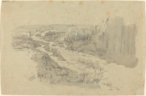 Um caminho através de campos perto de Leipzig de Carl Gustav Carus