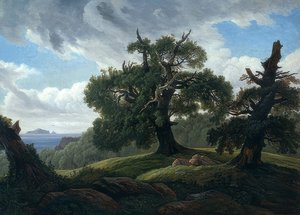 Carvalhos à beira-mar. 1835