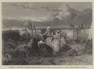 Um grupo de peregrinos à vista de São Pedro, Roma de Carl Haag