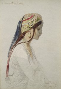Uma senhora samaritana, 1859 de Carl Haag