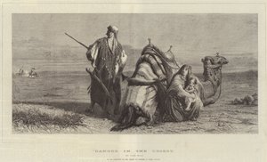 Perigo no Deserto, na Exposição da Sociedade de Pintores em Aquarelas de Carl Haag