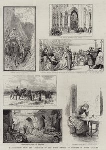 Ilustrações do Catálogo da Royal Society of Painters em aquarela de Carl Haag