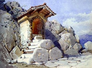 Madonnaletta perto de Castel San Pietro, Palestrina, Sabine Hills de Carl Haag