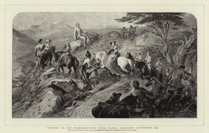 Manhã nas terras altas, a família real ascendente Lochnagar, 1853