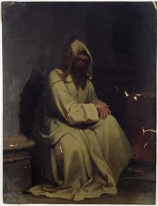 Retrato de um monge sentado, 1847 (óleo sobre papel)