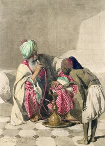 O fumador de Nargileh e o seu escravo de Carl Haag