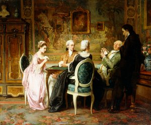 O jogo de cartas, de Carl Heinrich Hoff
