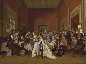 Sala de espera da segunda classe, c.1865 de Carl Hendrik d Unker