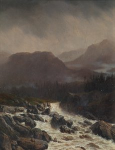 Paisagem pluvial de Carl Höflmayr