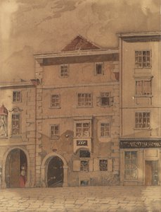 Casa da morte de Mozart em Rauhensteingasse em Viena de Carl L. Wiesböck