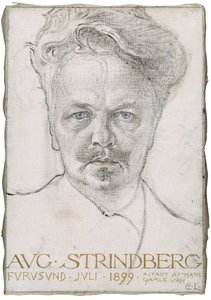 August Strindberg, 1899 de Carl Larsson