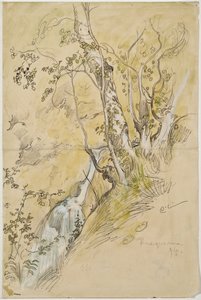 Bétulas junto a um ribeiro de Carl Larsson
