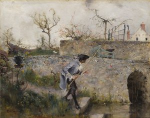 Os peixes estão a morder! de Carl Larsson