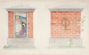 Proposta para um monumento funerário de Per Hasselberg de Carl Larsson