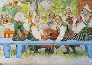 Aniversário de Kersti, 1909 de Carl Larsson