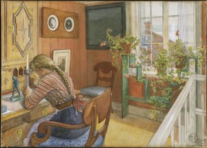 Redação de cartas de Carl Larsson