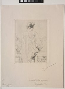 Lisbeth, vista de trás de Carl Larsson