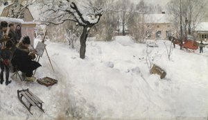 Pintor ao ar livre de Carl Larsson