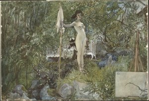Estúdio ao ar livre. De uma casa (26 aguarelas) de Carl Larsson