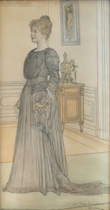 Retrato da Sra. Signe Thiel de Carl Larsson