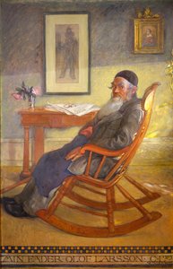 Retrato do pai do artista de Carl Larsson