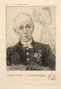 O pastor (Petterson) em Sundborn de Carl Larsson