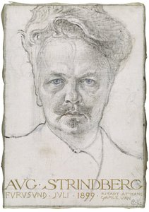 O escritor August Strindberg de Carl Larsson