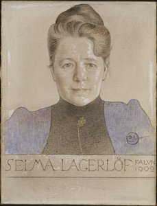 A escritora Selma Lagerlöf de Carl Larsson