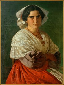 CLJessen, retrato de um italiano em traje folclórico