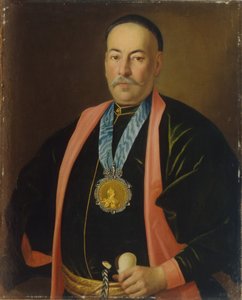 Retrato de Stepan Danilovich Yefremov, Ataman do Anfitrião Don Cossaco, 1765