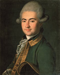 Retrato do dramaturgo Alexander Andreyevich Volkov 1736-1788, 1768