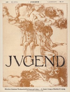 Ilustração da capa da revista Jugend de Carl Marr