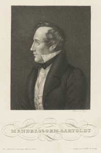 Retrato de Felix Mendelssohn Bartholdy, c. 1840