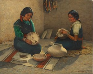 Pintores de cerâmica Hopi de Carl Moon