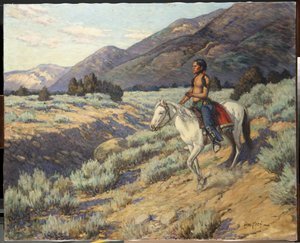 Scout, Taos Valley, Novo México (óleo sobre tela)