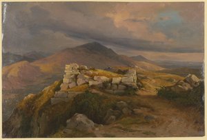 Uma muralha ciclópica perto de Civitella, a atual Bellegra