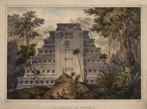 A pirâmide de Papantla de Carl Nebel