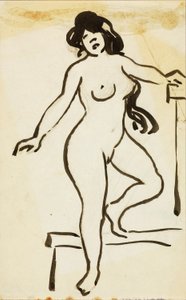 Nu feminino, de pé de Carl Newman