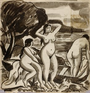 Grupo de três nus femininos de Carl Newman