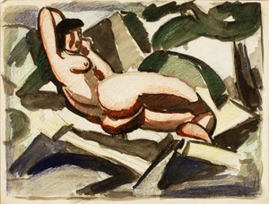 Mulheres nuas reclinadas de Carl Newman