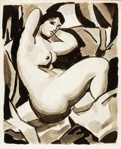 Nu feminino sentado de Carl Newman
