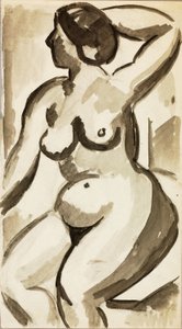 Nu feminino sentado de Carl Newman