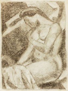 Nu feminino sentado de Carl Newman