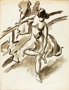 Dançarina em pé de Carl Newman