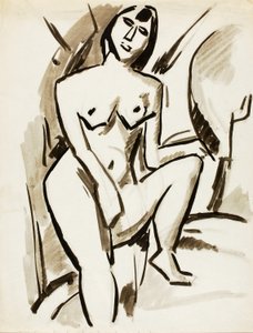 Nu feminino em pé de Carl Newman